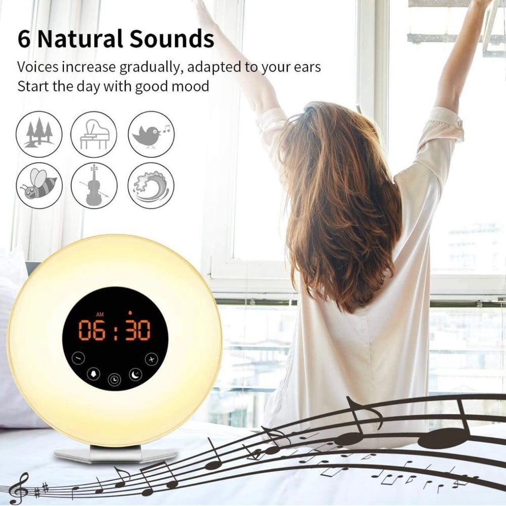 BrandNew Alarm Clock with Wake-Up light Sunrise Simulation and FM Radio Function - Picture 10 of 10